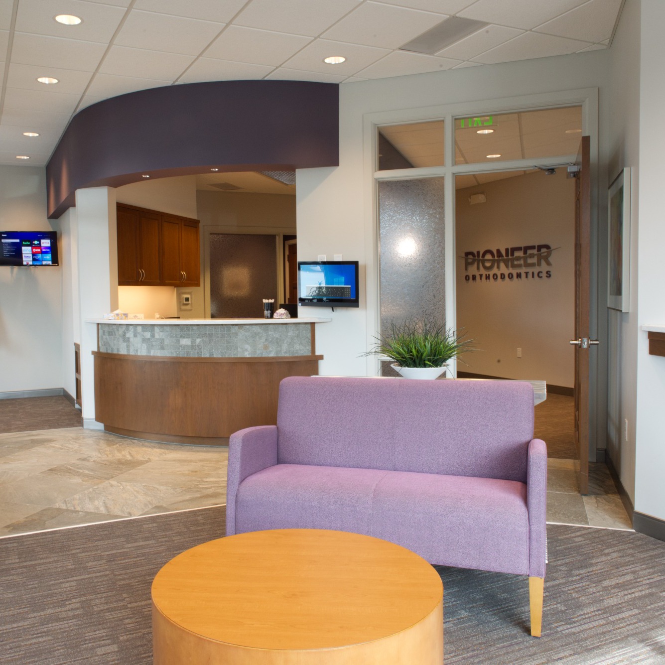 patient smiling during visit