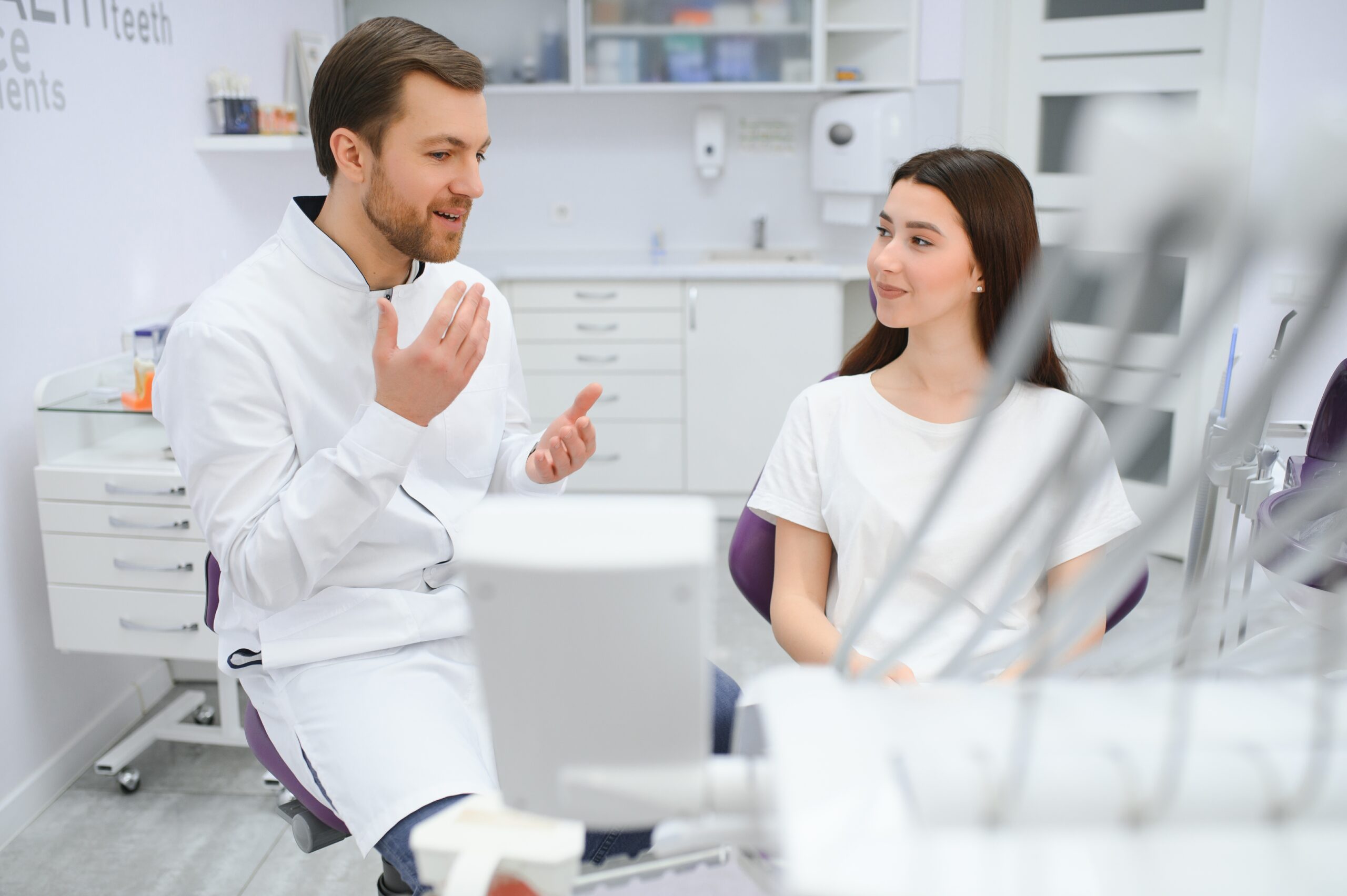 patient smiling during visit